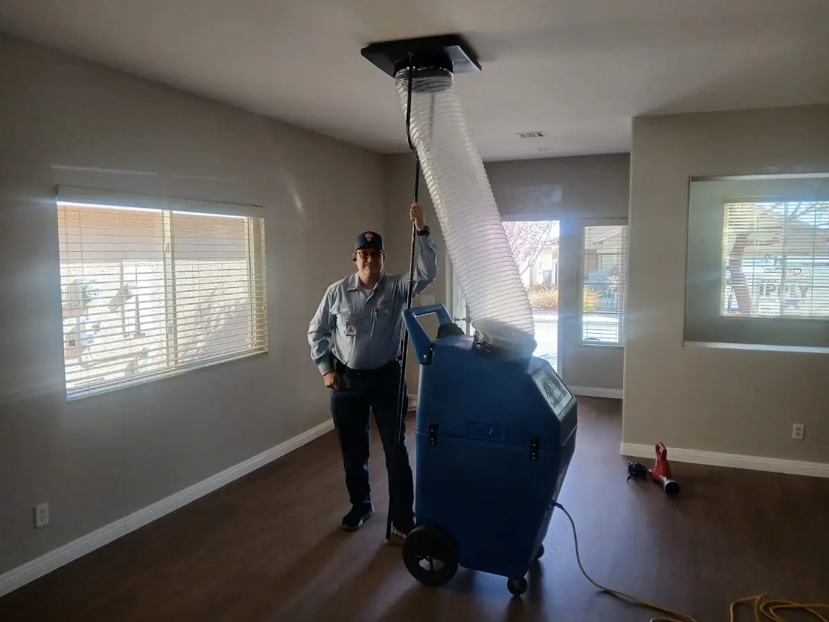 Professional Dryer Vent Cleaning work inside a Gaffney home
